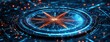 © Pumapala - Digital compass glowing, futuristic tech