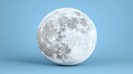 Wall Mural - A dark blue background serves as the setting for a glowing metallic sphere that is suspended in mid-air