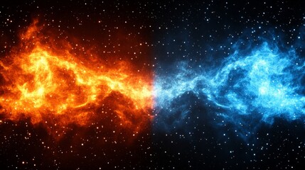 Wall Mural - a stunning array of stars set against the vast expanse of the universe creates an intricate tapestry