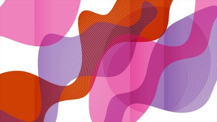 Fototapete - Abstract colorful elegant background with circular lines and minimal waves. Seamless looping motion design. Video animation Ultra HD 4K 3840x2160