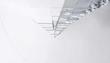 Poster - Futuristic architectural design urban setting artistic photograph minimalist environment aerial view modern concept