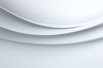 Aufkleber - An abstract architectural design with subtle curves and layered shapes. Elegant, minimalist structure with clean lines and a soothing aesthetic.