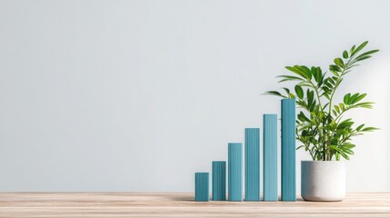 Poster - Real-time growth calibration icon concept illustrating on-the-fly expansion techniques for financial management success