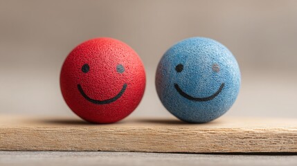 Poster - Real-time sentiment stabilizer icon concept depicting emotion balancing and stability in interactive digital solutions