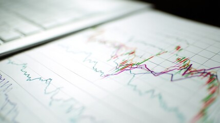 Poster - Dynamic sequence coded market monitor icon concept fibonacci sync for effective economic analysis and decision making