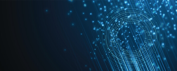 Poster - Abstract high technology and science background