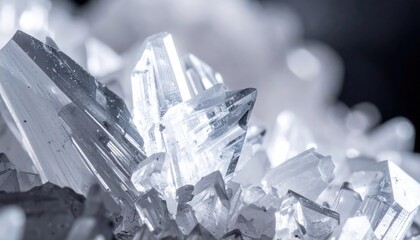 Poster - Captivating crystal structures natural formation high-definition photography macro environment close-up perspective