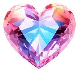 Canvas Print - png pastel heart gemstone backgrounds jewelry.