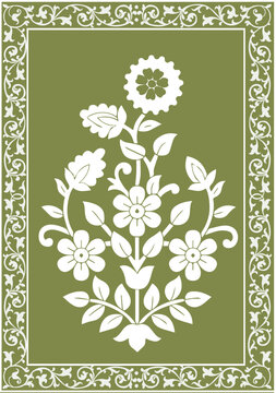 traditional background.Aztec style abstract vector illustration. texture, fabric, clothing, wrapping, decoration, print, Floral Wedding Invitation Template