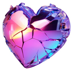 Canvas Print - png broken heart gemstone jewelry accessories.