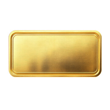 Gold Rectangular Plaque