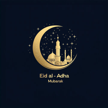 Eid al Adha Eid Mubarak Islamic Background.Eid mubarak design.