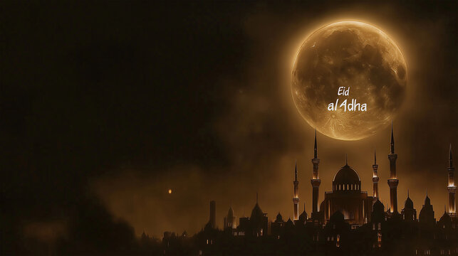 Eid al Adha Eid Mubarak Islamic Background.Eid mubarak design.