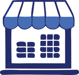 Poster - A blue 3d ball icon represents a set of vector sale sign symbols for business technology