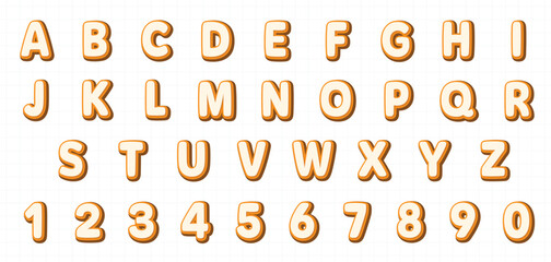 Poster - comic cartoon orange font effect 3d style