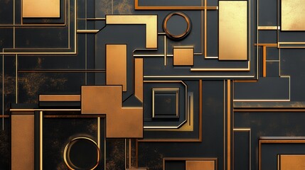 Poster - varying sizes overlapping in a sleek, high-tech arrangement.