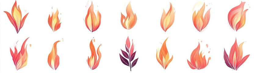 Poster - Dynamic fire animation showcase creative studio digital art vibrant environment artistic perspective conceptual design