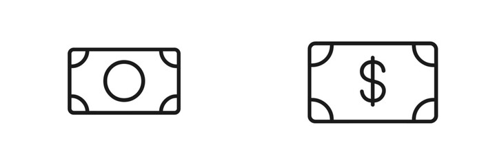 Aufkleber - Comparison of two currency symbols showcasing different monetary values in a minimalist style