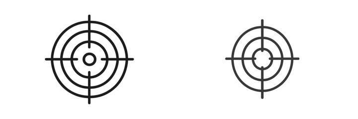 Fototapete - Target symbols designed for precision and accuracy in various contexts and applications within visual representation