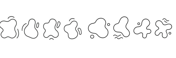 Leinwandbilder - Abstract shapes illustrating fluid motion in minimalist design elements for modern art creations