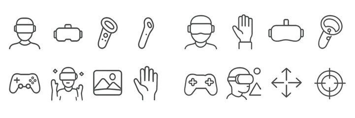 Poster - Exploring virtual reality technology with various VR equipment and accessories for immersive gaming experiences