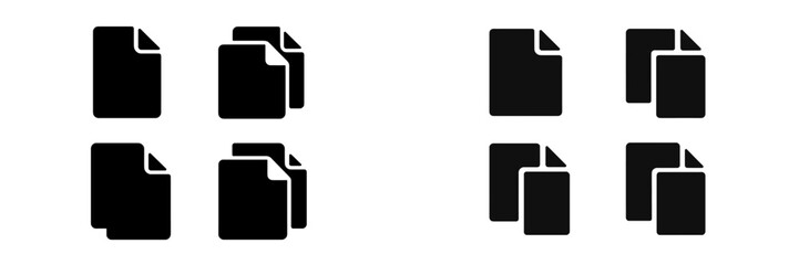 Poster - Graphic representation of paper documents in various arrangements and orientations showing organizational layout