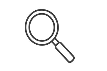Poster - Magnifying glass placed on a plain background highlighting the importance of detail and clarity in observation