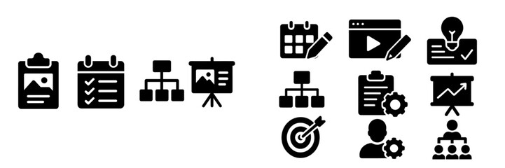 Poster - Visual representation of planning and project management tools in a business environment