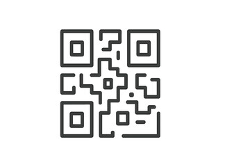Poster - Unique QR code design showcasing creative patterns and a modern aesthetic for digital interaction and information sharing