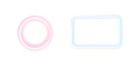Poster - Glowing pink and blue light swirl with spiral and flare effects. Futuristic neon energy trail with sparkle and motion. PNG on transparent background, perfect for dynamic abstract designs