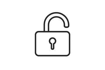 Poster - Unlocking potential with a simple padlock symbol representing freedom and accessibility in digital environments