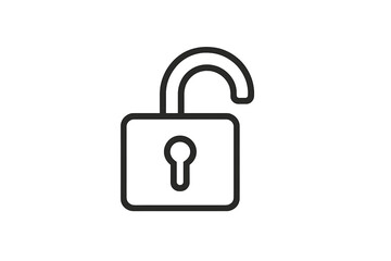 Poster - Unlocking a padlock symbol representing security and access in digital or physical spaces