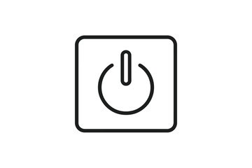 Fototapete - Power button symbol in minimalistic design suitable for technology-related contexts