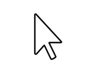 Fototapete - Graphic representation of a mouse cursor symbolizing navigation and interaction with technology on a digital platform
