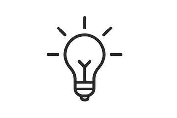 Poster - Creative light bulb illustration symbolizing bright ideas and innovation for diverse applications in design and business