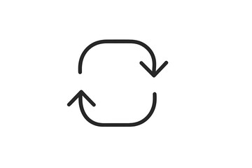Fototapete - Circular arrows symbol representing refresh or loop action commonly used in digital interfaces and applications