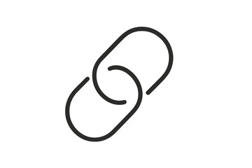 Fototapete - Link symbol representing connection and association in digital communication and design