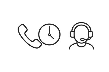 Poster - Call center worker managing time and communication tasks efficiently to enhance customer support experience