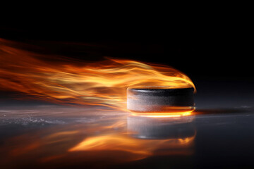 Fototapete - close-up of dynamic flame, orange hues against dark background, top-down angle, time-lapse or slow s