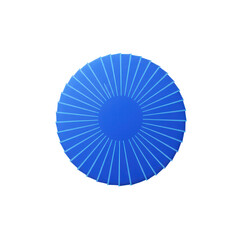Poster - Abstract Blue Circular Design with Radial Lines