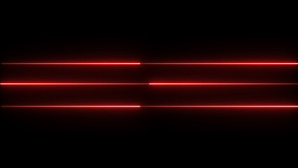 Poster - Abstract red neon lines on black background modern digital design for futuristic backgrounds and creative technological concepts