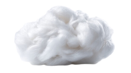 Poster - Soft fluffy white cotton fiber texture background image ideal for design projects and creative applications white on transparent background