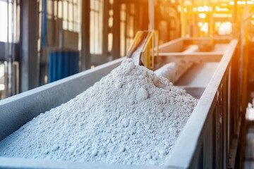 Poster - Fertilizer product transported in industrial process Generative AI