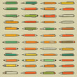 © Pic - Colorful pen collection, flat lay, office stationery, textured background, design resource
