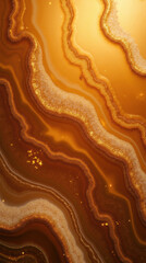 Poster - Golden agate texture abstract design natural stone mineral pattern warm colors shimmering surface geological art luxury background organic shapes