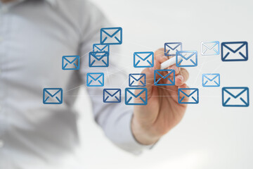 Aufkleber - Seamless email communication, global reach. Improve your business connections today!