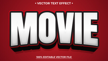 Poster - Movie Gaming Esport style text effect, Editable text effect