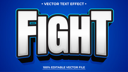 Poster - Fight Gaming Esport style text effect, Editable text effect