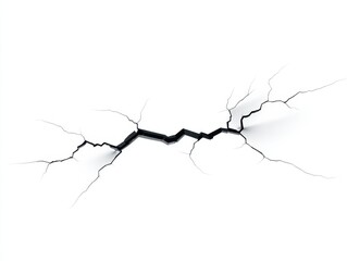 Poster - Cracked surface urban environment image artistic perspective visual concept for design