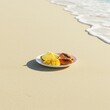 © DanadyaksaDen - Tropical Fruit Platter on Sandy Beach